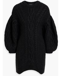 Simone Rocha - Cable-knit Alpaca-blend Sweater - Lyst