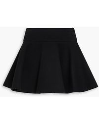 Wardrobe NYC - Pleated Wool Mini Skirt - Lyst