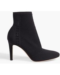 Gianvito Rossi - Vires 85 Stretch-knit Sock Boots - Lyst