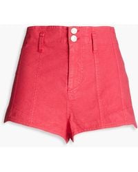 Isabel Marant - Linen-blend Ripstop Shorts - Lyst