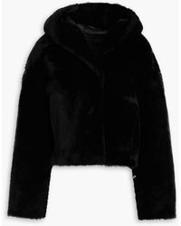 Yves Salomon - Shearling Hooded Jacket - Lyst