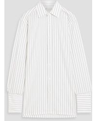 Maison Margiela - Striped Cotton-Poplin Shirt - Lyst