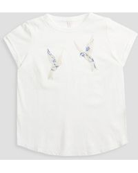 Zimmermann - Kids verity t-shirt aus baumwoll-jersey mit applikationen - Lyst