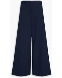 Fabiana Filippi - Cotton-Poplin Wide-Leg Pants - Lyst