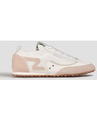 Zimmermann - Leather, Suede And Shell Sneakers - Lyst