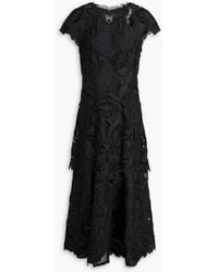 Jonathan Simkhai - Layered Guipure Lace Midi Dress - Lyst