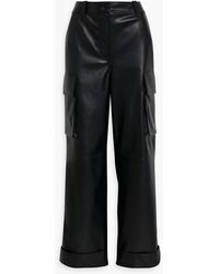 Stand Studio - Faux Leather Cargo Pants - Lyst