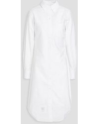 Thom Browne - Cotton Oxford Midi Shirt Dress - Lyst
