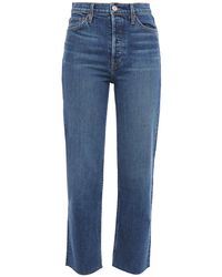 RE/DONE - 70s High-rise Straight-leg Jeans - Lyst