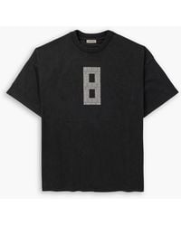 Fear Of God Oversized Logo-Appliquéd Cotton-Jersey Mock-Neck T