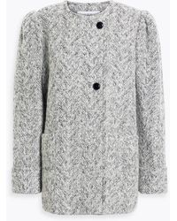 IRO - Cartai Brushed Bouclé-tweed Coat - Lyst