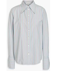 Tory Burch - Striped Cotton-poplin Shirt - Lyst