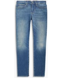 FRAME - Skinny jeans aus ausgewaschenem denim in distressed-optik - Lyst