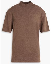 Jacquemus - Castagna Merino Wool And Cashmere-blend Mock-neck Sweater - Lyst