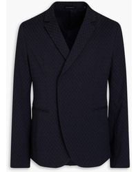 Emporio Armani - Cotton-blend Jacquard Suit Jacket - Lyst