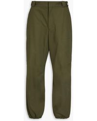 Prada - Tapered Cotton-twill Pants - Lyst