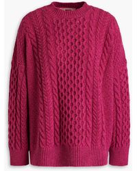 &Daughter - Cable-knit Wool Sweater - Lyst