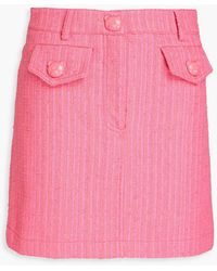 Moschino - Cotton-blend Tweed Mini Skirt - Lyst