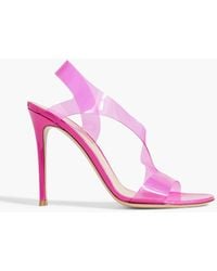Gianvito Rossi - Metropolis Pvc Slingback Sandals - Lyst