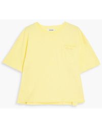 Sandro - T-shirt aus baumwoll-jersey mit stickereien - Lyst