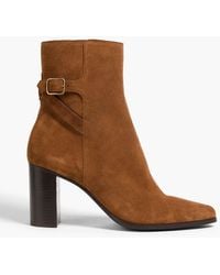 Claudie Pierlot - Buckled Suede Ankle Boots - Lyst