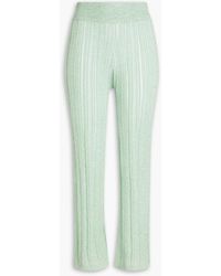 Cult Gaia - Laurel Ribbed-knit Straight-leg Pants - Lyst