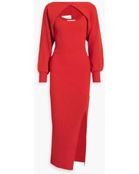 Nicholas - Alixia Laye Cutout Ribbed-knit Maxi Dress - Lyst
