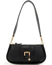 See By Chloé See By Chloé Lesly Studded Pebbled-leather Shoulder Bag - Black