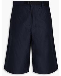 Maison Kitsuné - Belted Cotton-twill Shorts - Lyst