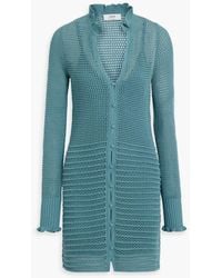 Joie - Torrens Open-knit Cotton Mini Dress - Lyst