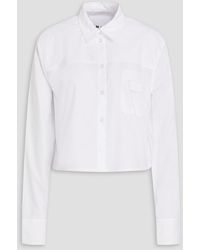 REMAIN Birger Christensen - Cropped Cotton-poplin Shirt - Lyst