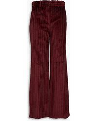 Victoria Beckham - 70s Cotton-corduroy Wide-leg Pants - Lyst