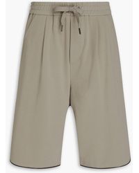 Brunello Cucinelli - Shorts aus frottee aus einer baumwollmischung mit zierperlen - Lyst