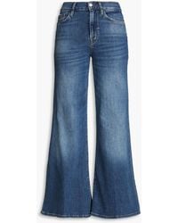 FRAME - Le Pixie Palazzo High-rise Wide-leg Jeans - Lyst