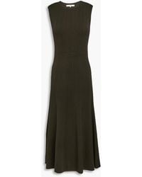 FRAME - Ribbed-knit Midi Dress - Lyst