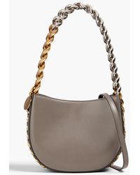 Stella McCartney - Chain-embellished Faux Leather Shoulder Bag - Lyst