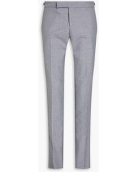 Thom Browne - Slim-fit Striped Wool-blend Pants - Lyst