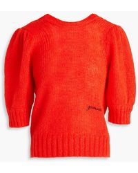Ganni - Mohair-blend Sweater - Lyst