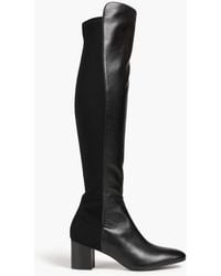 Stuart Weitzman - Gillian Microstretch And Leather Over-the-knee Boots - Lyst