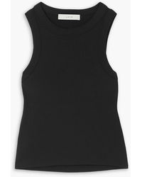 LVIR - Cutout Ribbed Stretch-cotton Tank - Lyst