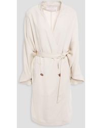 See By Chloé - Double-breasted Cutout Twill Coat - Lyst