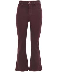 DL1961 High-rise Kick-flare Jeans Grape - Purple