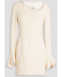 Nanushka - Elva Cotton-blend Bouclé-tweed Mini Dress - Lyst