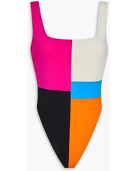 Mara Hoffman - Idalia badeanzug in colour-block-optik - Lyst