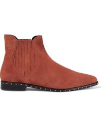 rebecca minkoff madysin suede booties