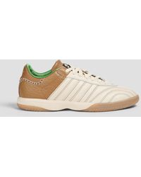 adidas Originals - Samba Quilted Smooth And Pebbled-leather Sneakers - Lyst
