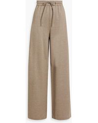 Max Mara - Eolie Cotton And Linen-blend Wide-leg Pants - Lyst