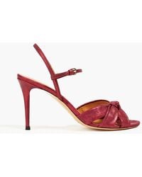 Ba&sh - Calypso Knotted Textu-leather Sandals - Lyst