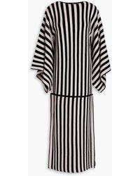 By Malene Birger - Gerta Striped Wool-blend Midi Dress - Lyst