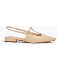 Vince - Iliana Leather Slingback Point-Toe Flats - Lyst